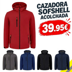Cazadora sofshell acolchada